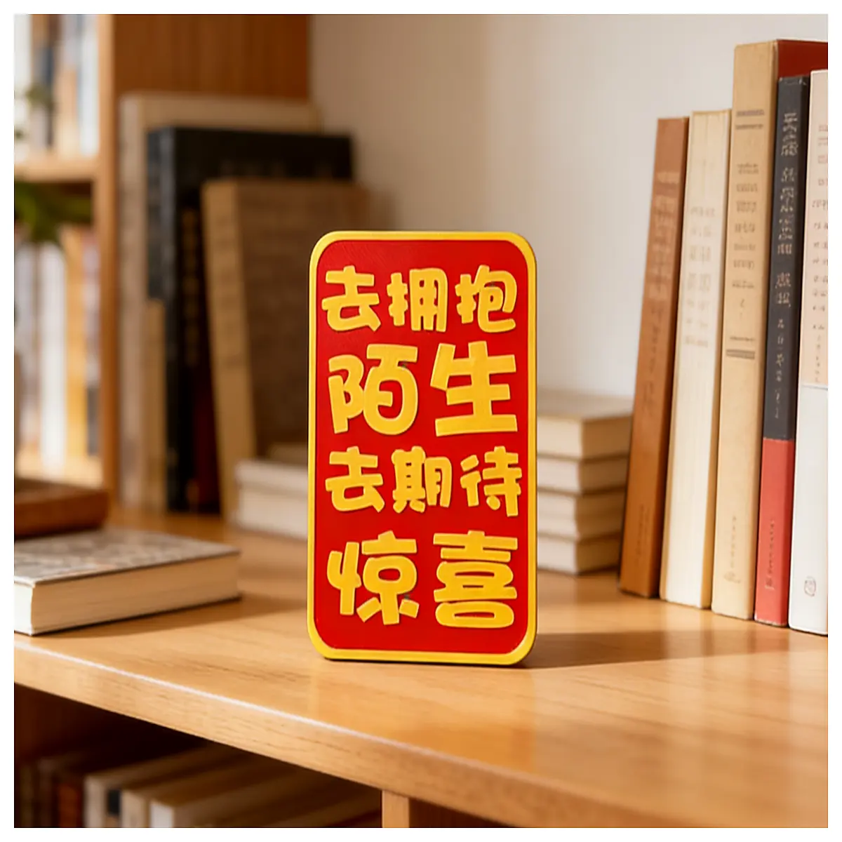 Desktop Comfort Decor Embrace Mode No Expectations Office Study Decoration Friends Colleagues Small Ornament Calming Vibes