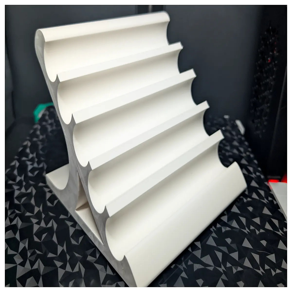 Pen Display Stand Holder Organizer 5 Pen Rack Desk Decor Collection Showcase Office Storage