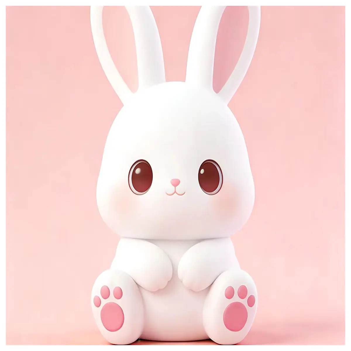 Cute Rabbit Toy Year of the Rabbit Model Kids Educational Games New Year Gift Small Animal Figurine