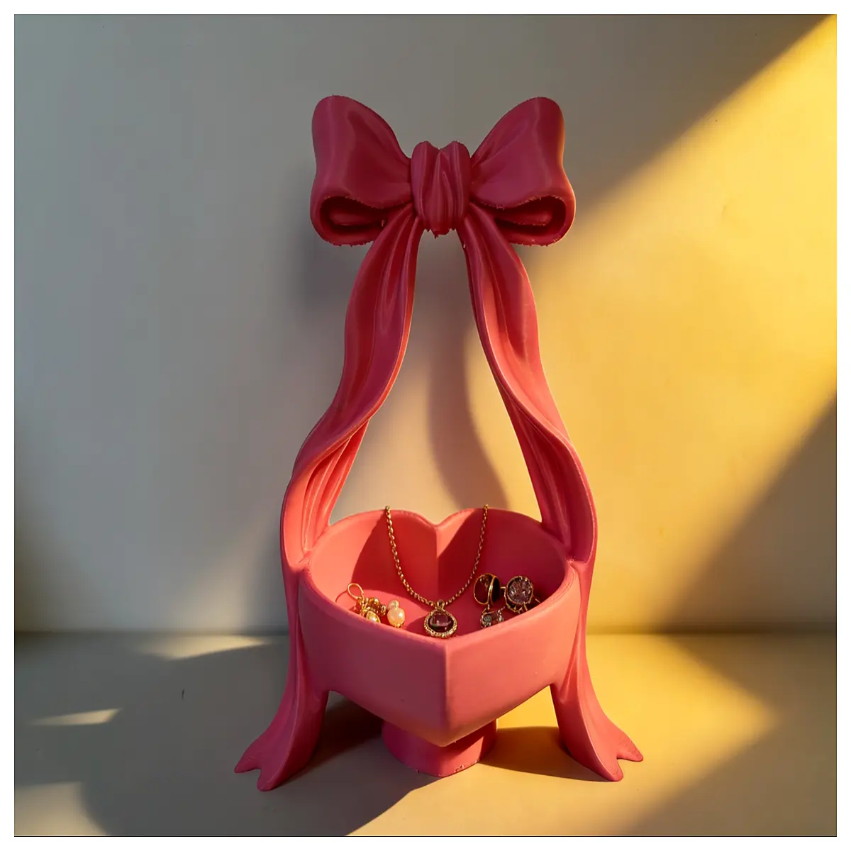 Bow Storage Basket Toy Organizer Kids Storage Bin Baby Cute Storage Box Creative Home Decor