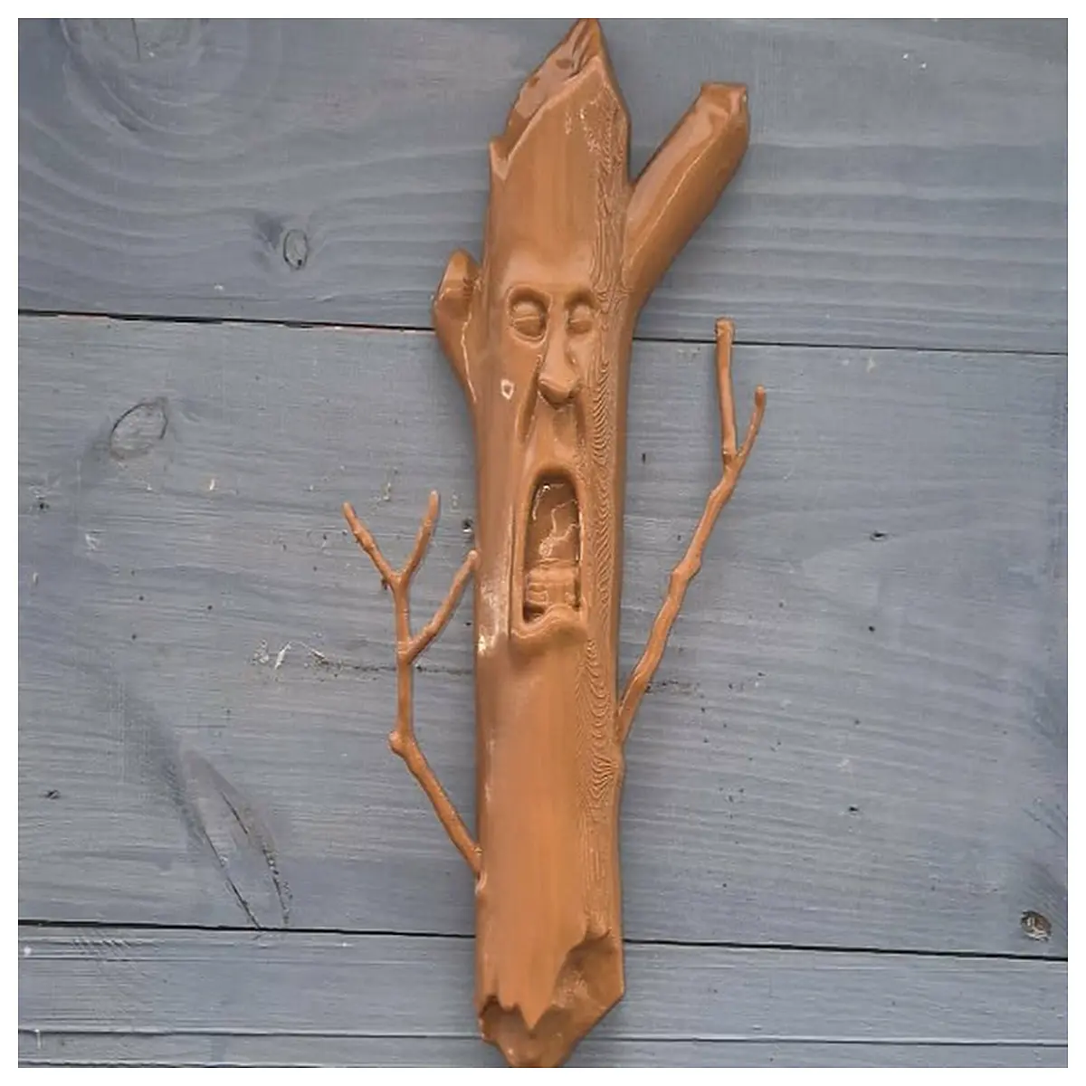 whimsical screaming tree garden decor spooky animated yard art horror themed outdoor statues for halloween party supplies