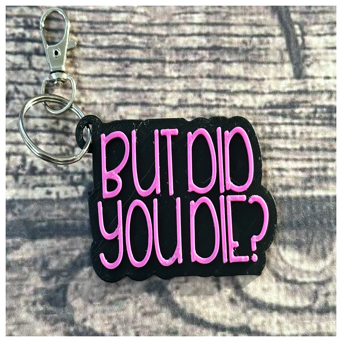 funny dead keychain for men skeleton skull keyring gag best friend edgy novelty bag charm dark humor accessory