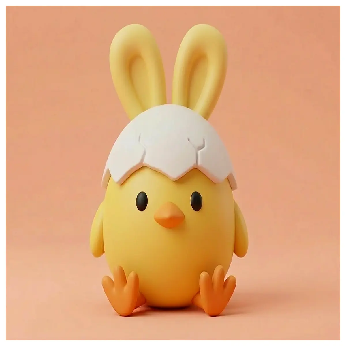 Mini Resurrection Rabbit Toy with Shell Easter Decoration Kids Birthday Gift Cute Animal Figure