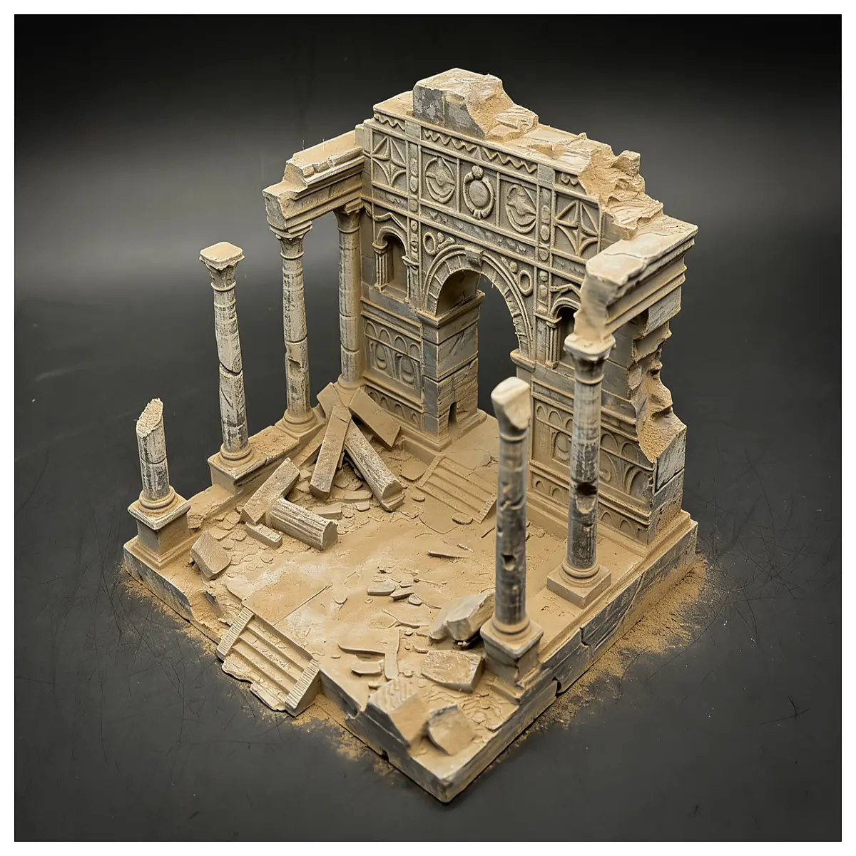 Ancient Greek Temple Square Restoration s Architectural Decoration Ancient Site Preservation Building Accessories