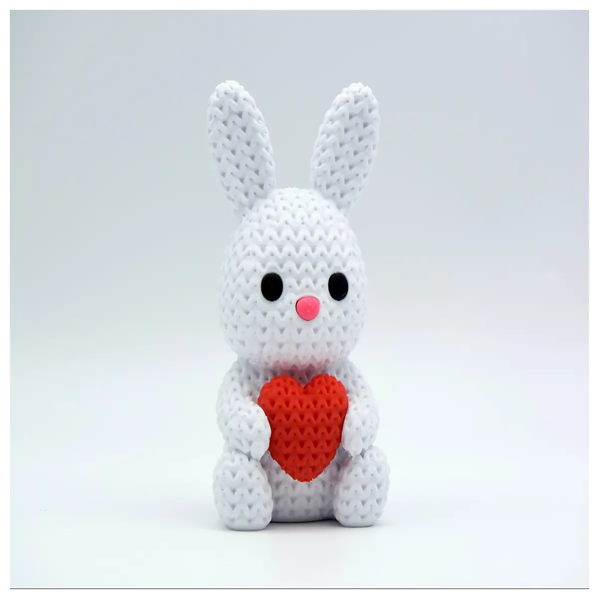 Knitted Bunny Easter Toy Decoration Festive Gift Creative Handicraft