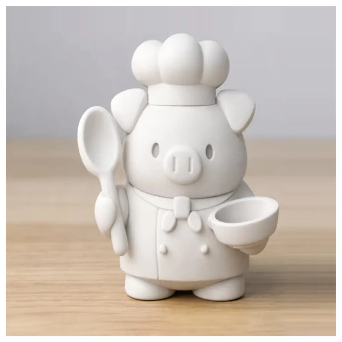 cute piggy serving rice mascot costume funny food server plush toy kawaii chef character for kids party favors