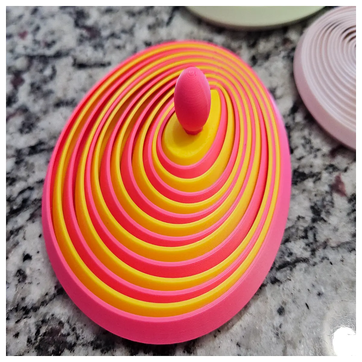 Easter Layered Fidget Toy Egg Shaped Handle Stress Relief Bulk Pack Fun Stress Balls Gift