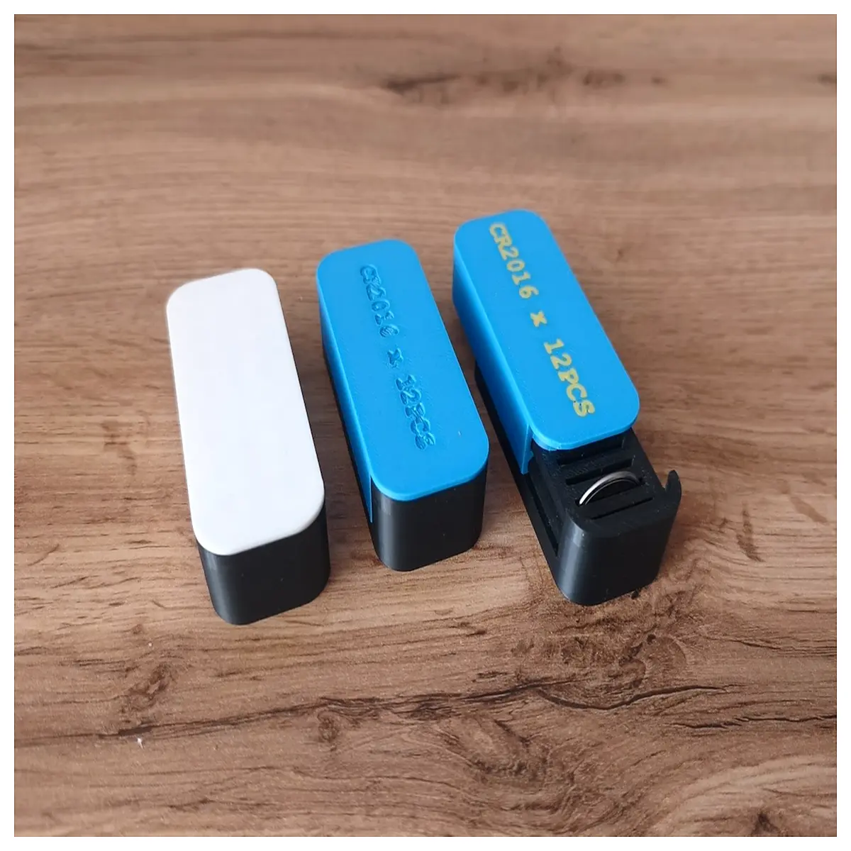 CR2016 Battery Holder 12 Pack Button Battery Case Electronic Device Accessory Battery Storage Box