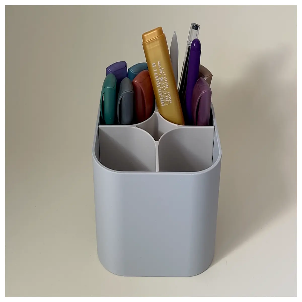 Minimalist Pencil Case Organizer 121210cm Desktop Pen Holder Office Stationery Storage Box Accessories
