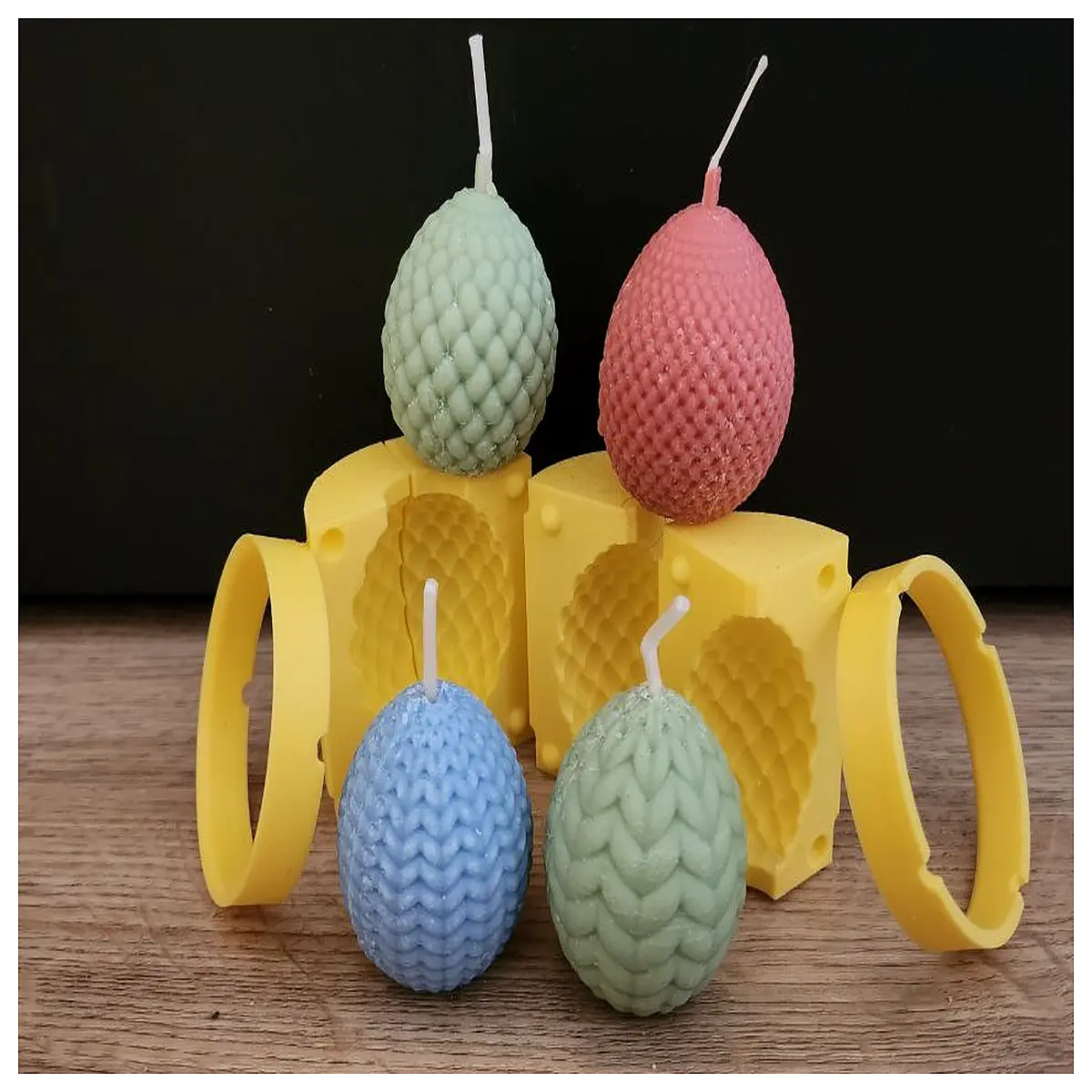 Easter Candle Molds DIY Easter Egg Molds Crafting Holiday Gifts Decoration Supplies for Easter