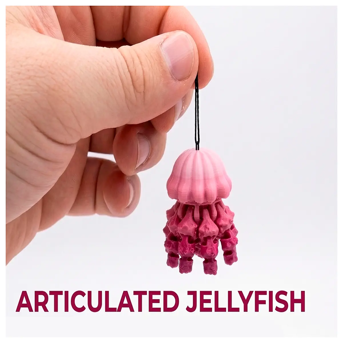 Mobile Jellyfish Toy Realistic Simulation Ocean Creature Model Kids Educational Puzzle Toy Aquarium Decoration Jellyfish Experiment Model