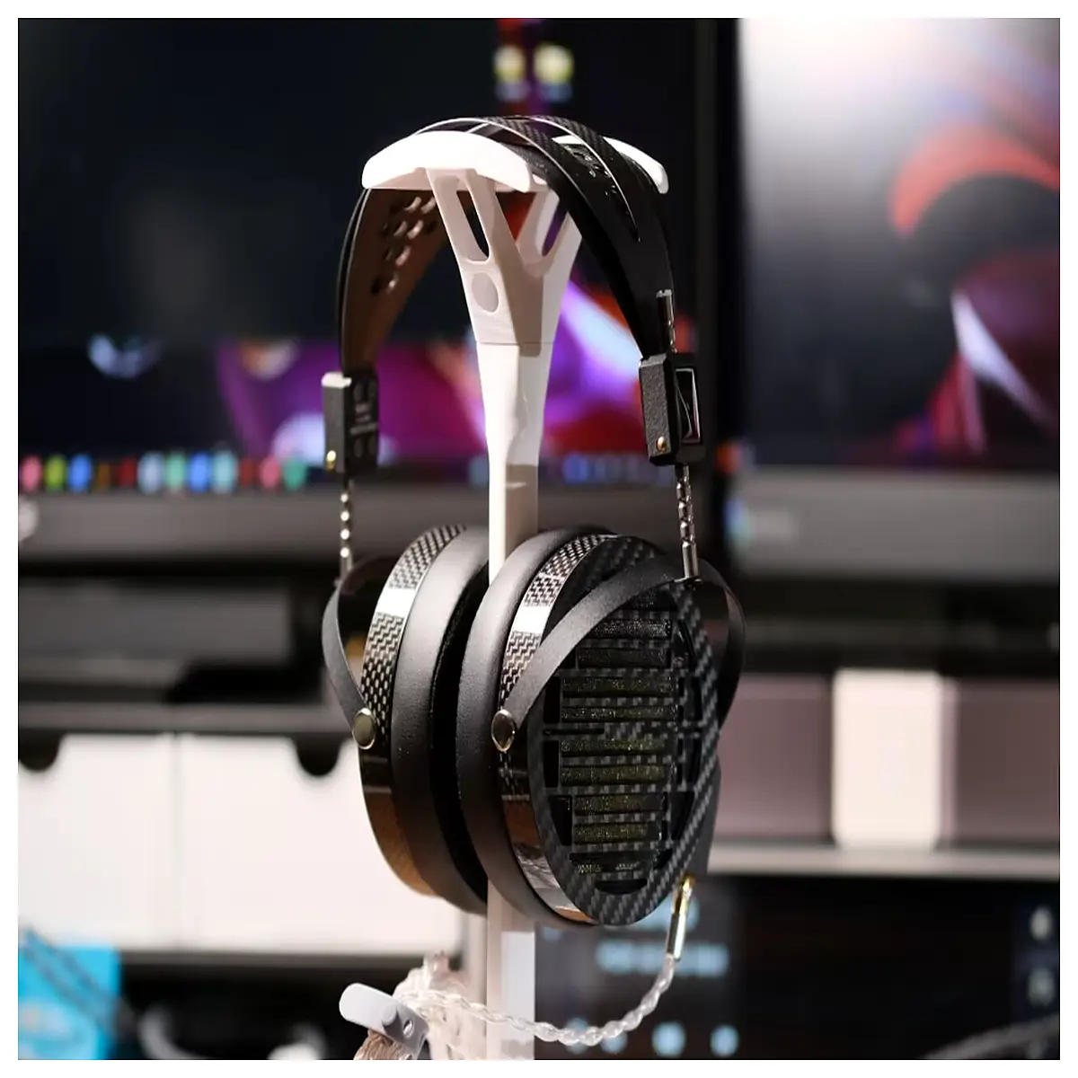 Headphone Organizer Box 30cm 8cm Adapter for Headphone Holder Protective Case Storage