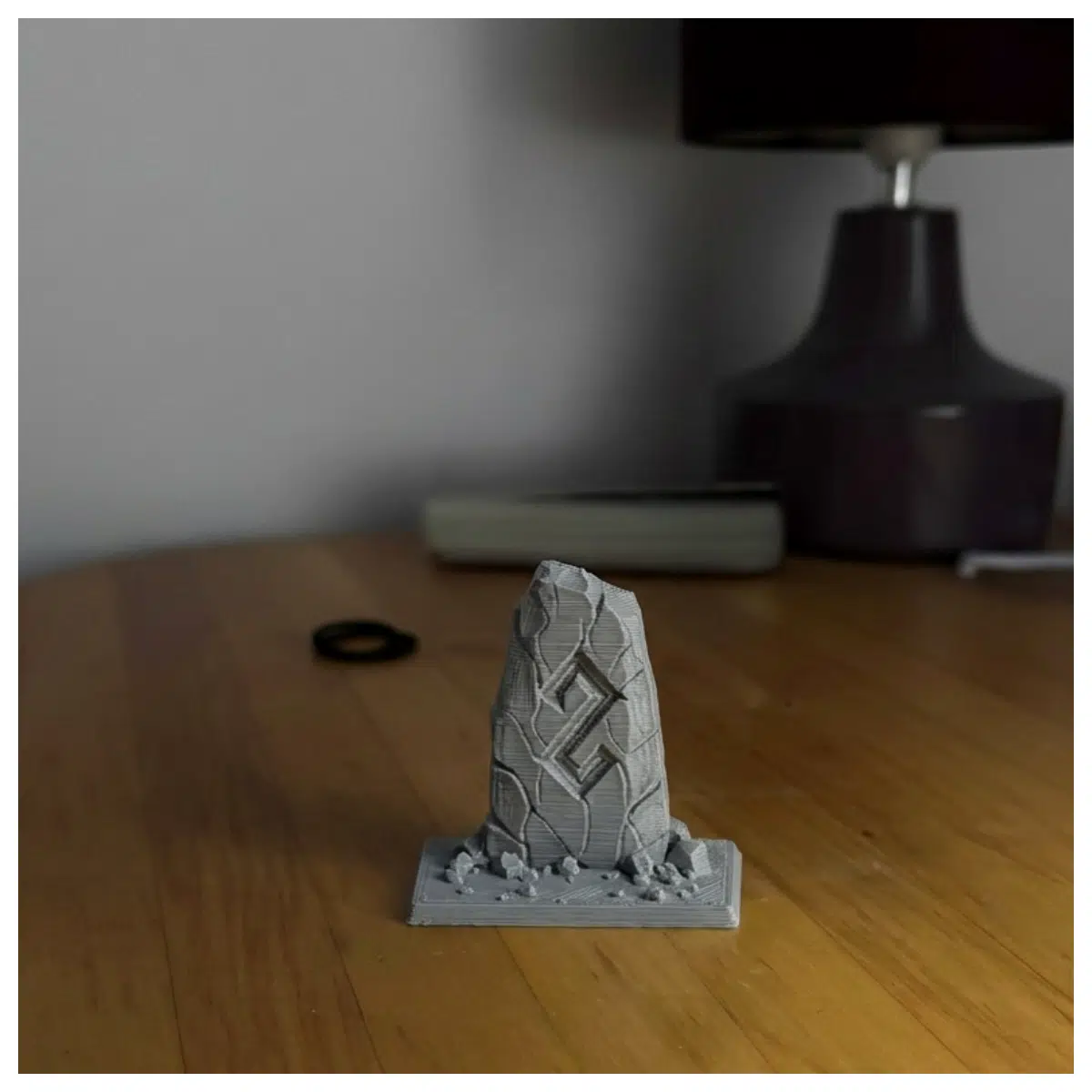 Runestone Pillar Decoration Ritual Items Ornament Ancient Culture Collection Art Wall Decor Scene Setting Rune Stones