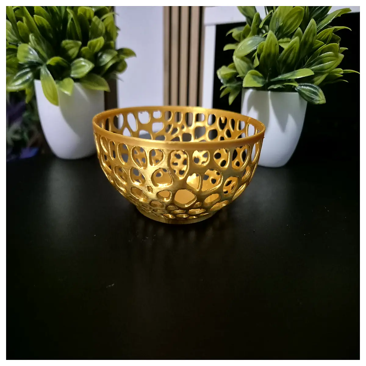 Easter Ceramic Bowl Voronoi Pattern Decor Festive Dinnerware Elegant Easter Gift