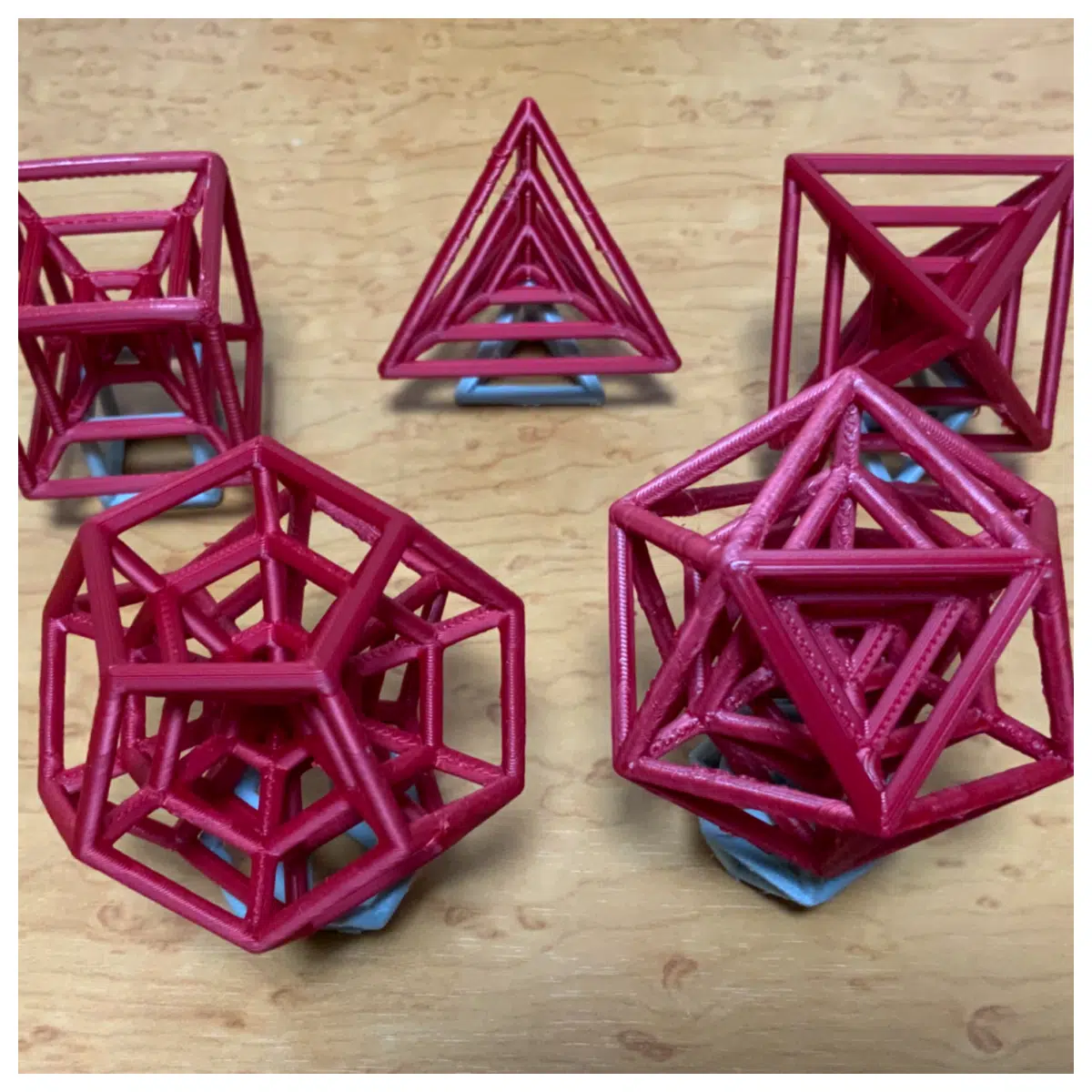 Voronoi Seed Growth Platonic Solid Geometry Model 3D Structure Science Scientific Experiment