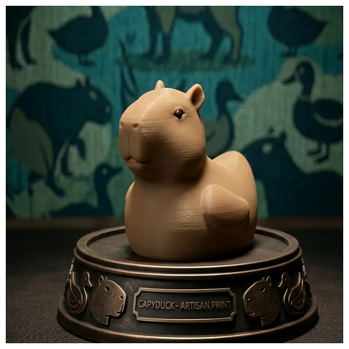 Adorable Capybara Duck Cruise Toy Duck Capybara Duck Toys Pet Duck Realistic Duck Duck Accessories