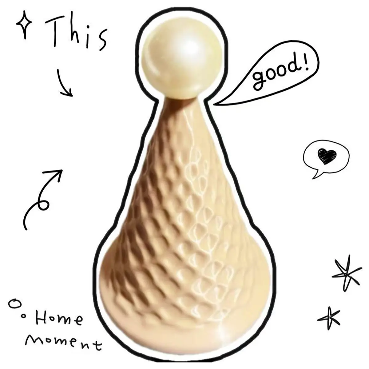 Ice Cream Cone Spinner Rotating Flower Vase Tester Beginner Friendly 8g DIY Craft