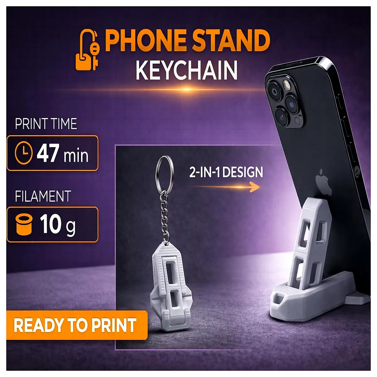 Foldable Phone Stand Keychain Phone Stand Holder Desk Mount Mobile Accessory Phone Stand Support