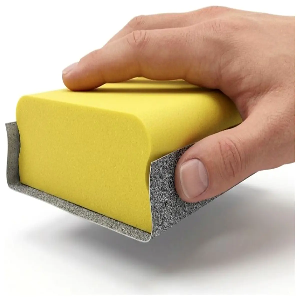 sandpaper block holder with sanding sponge for wood drywall smoothing