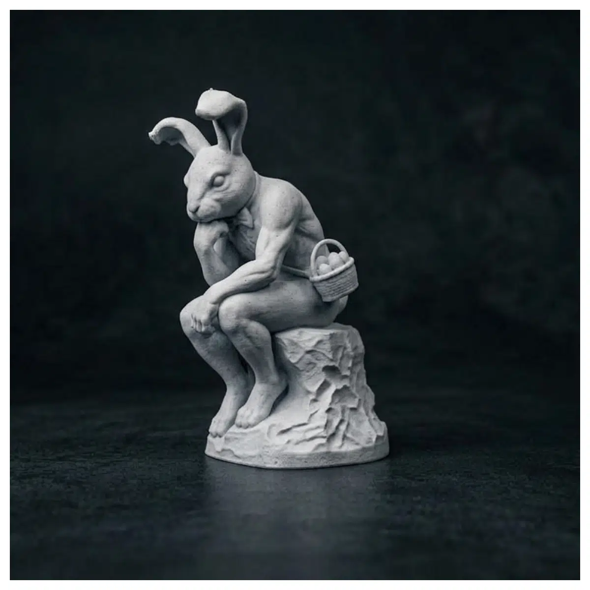 easter contemplative statue resin garden decor indoor outdoor religious art piece for home altar