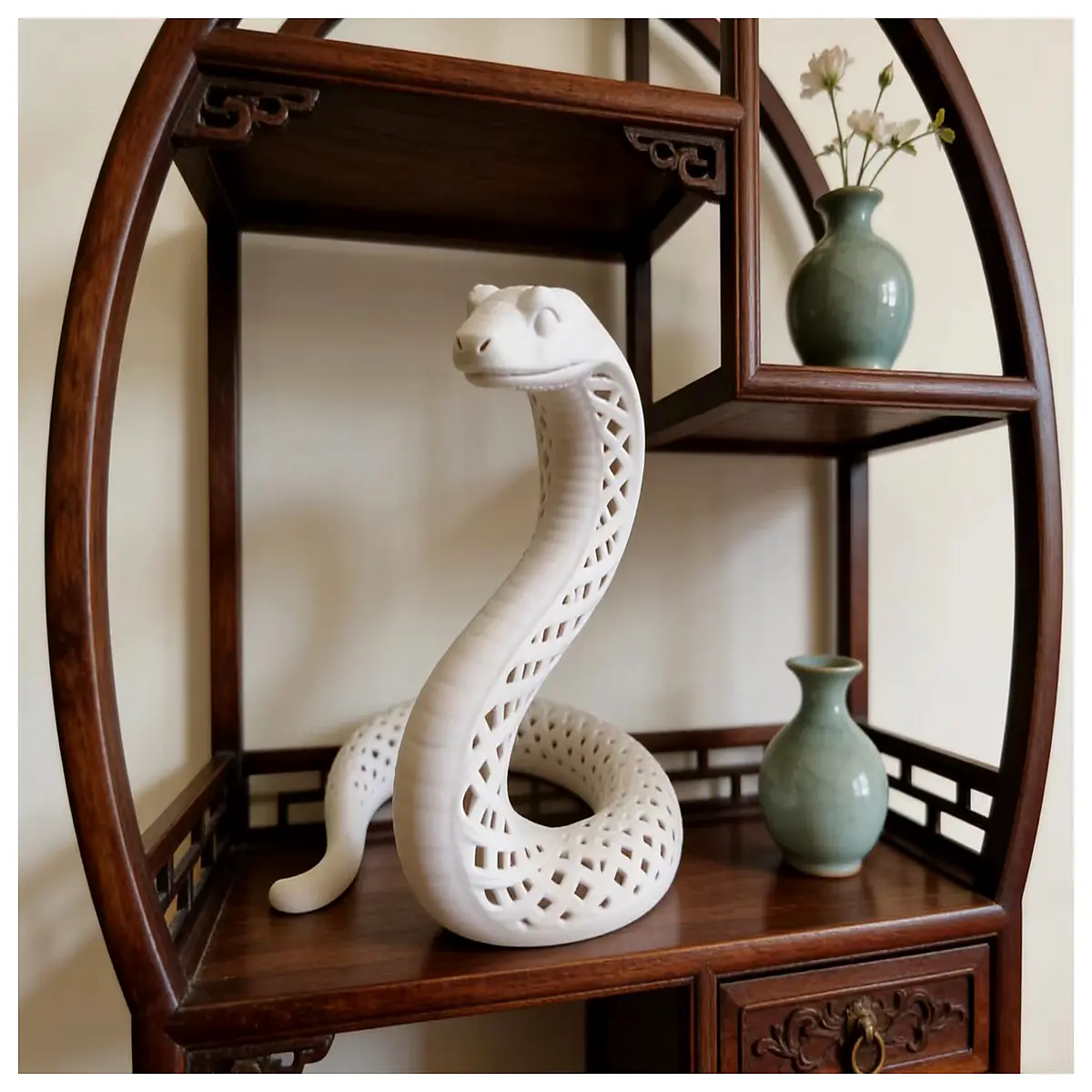 Snake Theme Decorations Snake Zodiac Birthday Gift Snake Figurine Snake Pattern Decor Snake Toys Snake Memorials Snake Collectibles