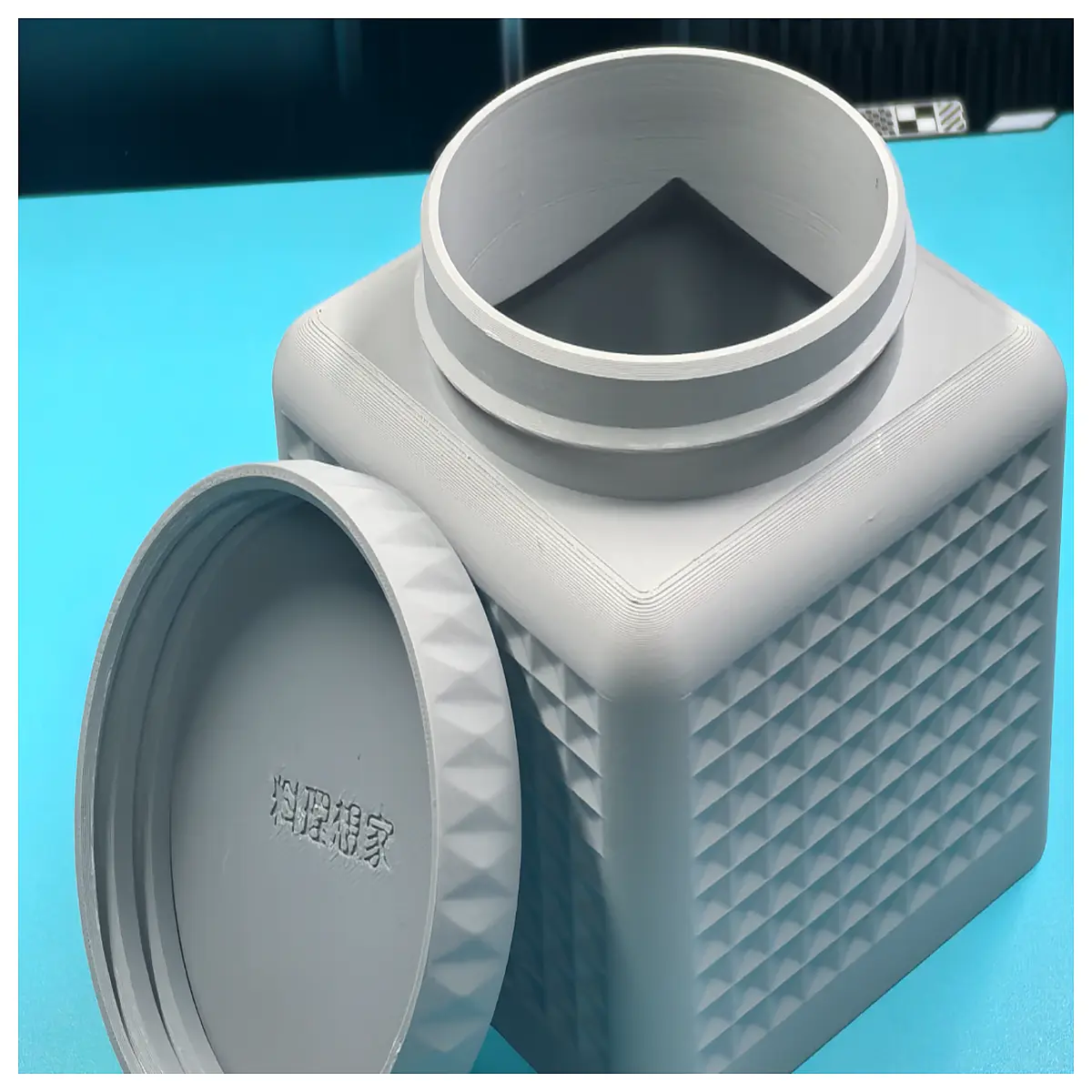 Round Storage Can Threaded Lid Cylindrical Container Sealing Jar Home Organization Storage Bulk Storage