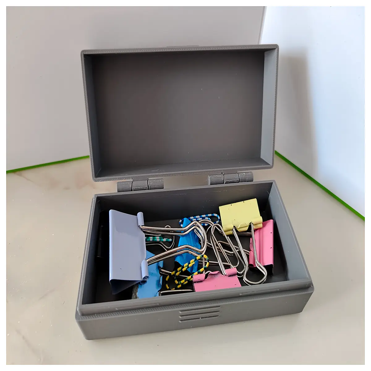 Clip Box Organizer Stationery Box Storage Container Multi Compartment Organizer Student Supplies Box Desk Storage Box