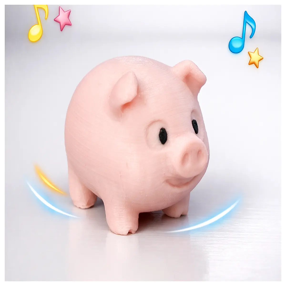 Mini Pig Template Printables Cute DIY Paper Model Kids Crafting Puzzle Fun Print Design