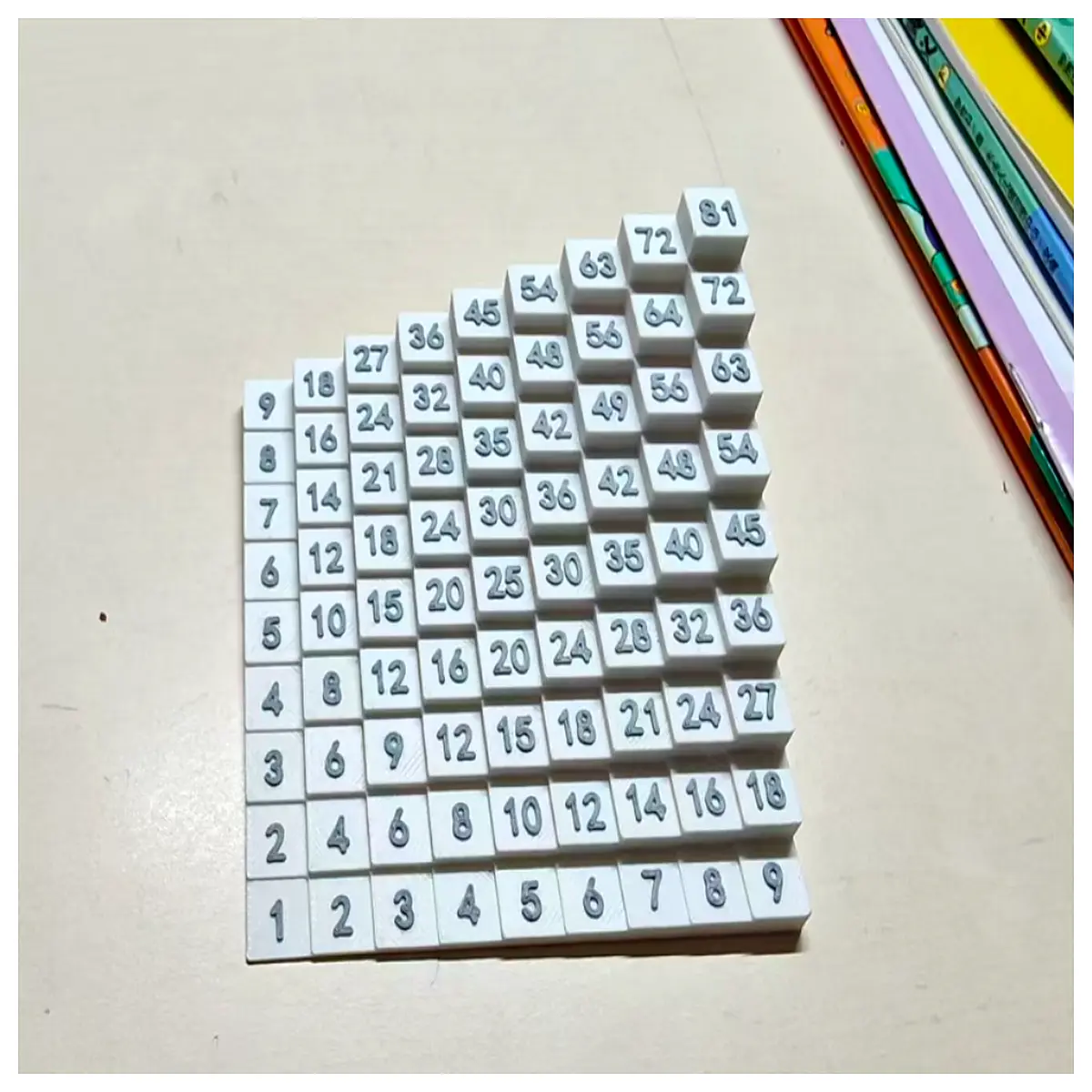 Nine Nine Multiplication Ladder Learning Cards Practice Book Children Education Math Introduction Fun Games Develop Calculation Skills