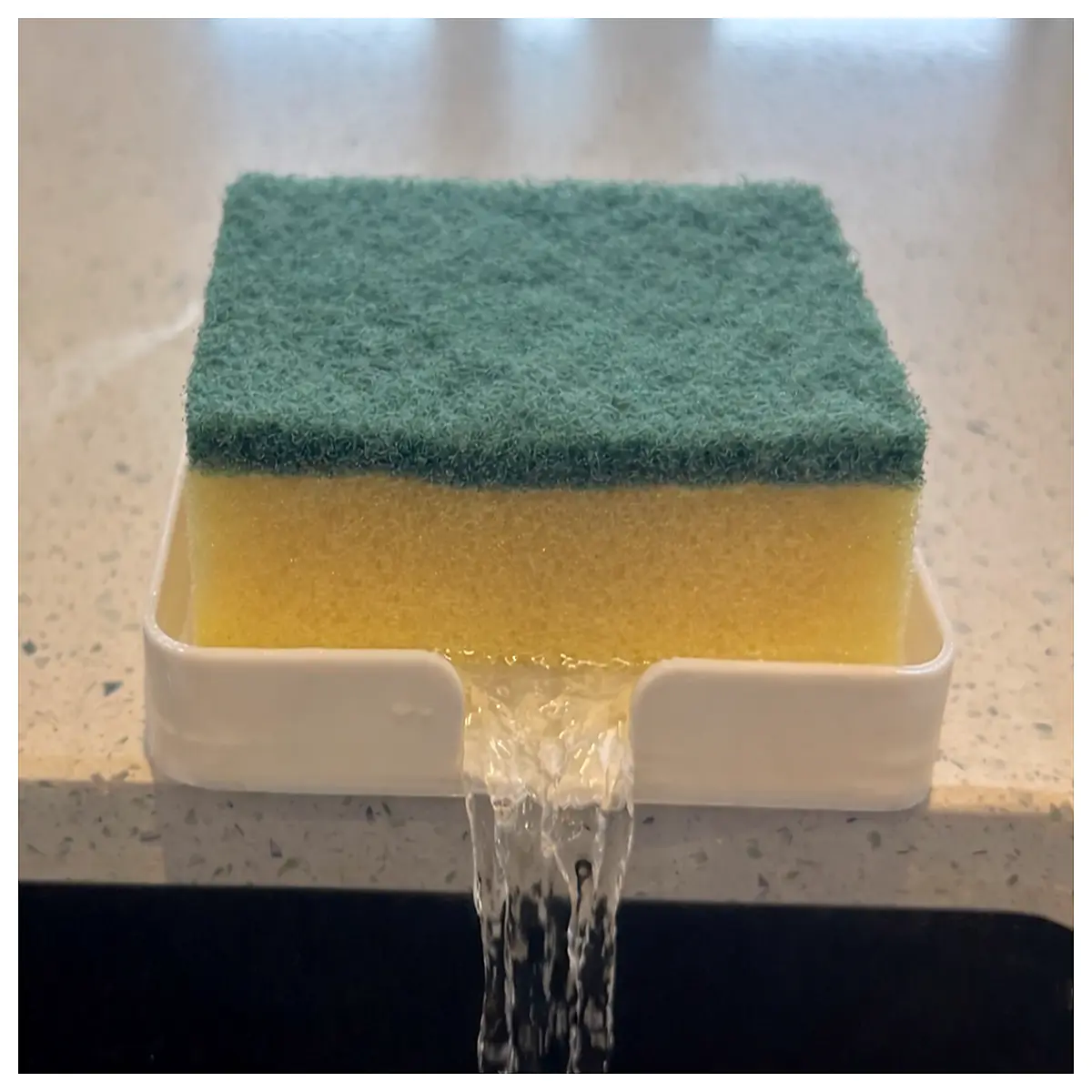 bathroom sponge holder wall mounted drip organizer for kitchen sink soap dish