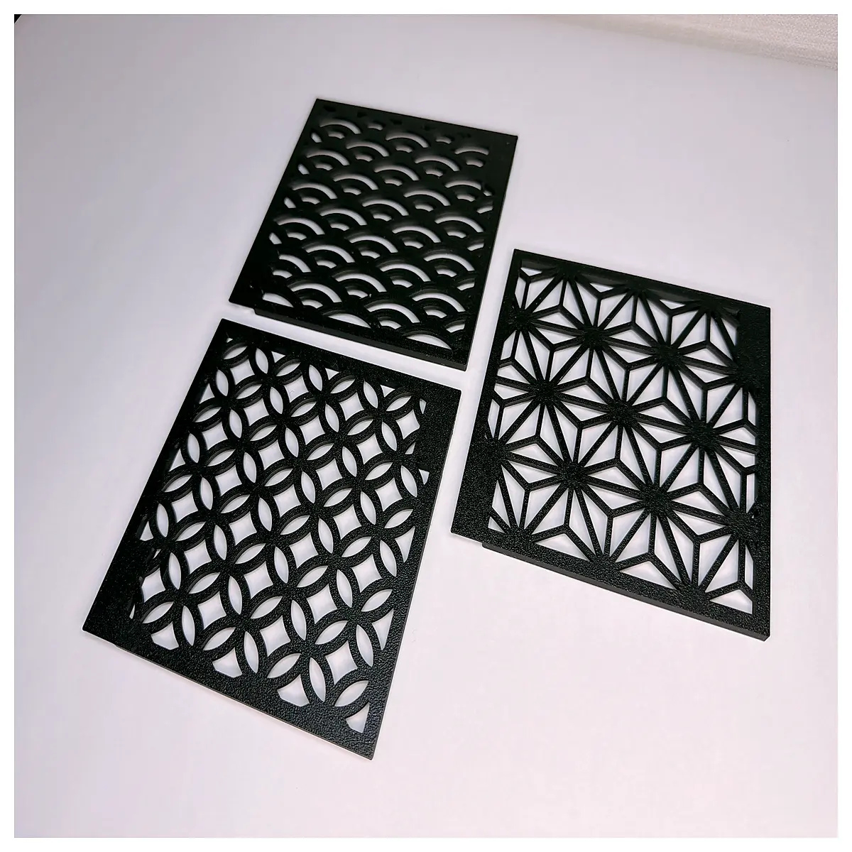 Japanese Modern Wall Panels 3 Patterns Wall Decor Minimalist Design Wallpaper Home Renovation Wall Covering