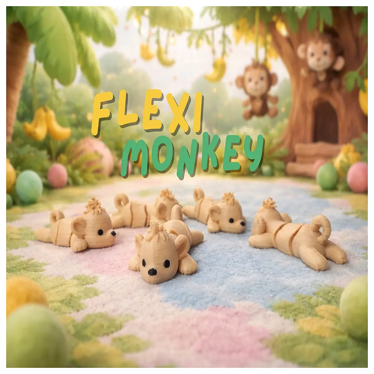 Posable Jointed Simulation Monkey Toy Educational Kids Figurine Animal Model Moving Toy Baby Learning Supplies