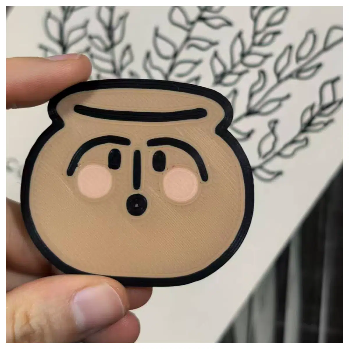 Prominent Man Face Clay Figurine Fridge Magnet 5cm Cultural Artifact Magnet Decorative Fridge Magnet Multi functional Magnetic Decoration