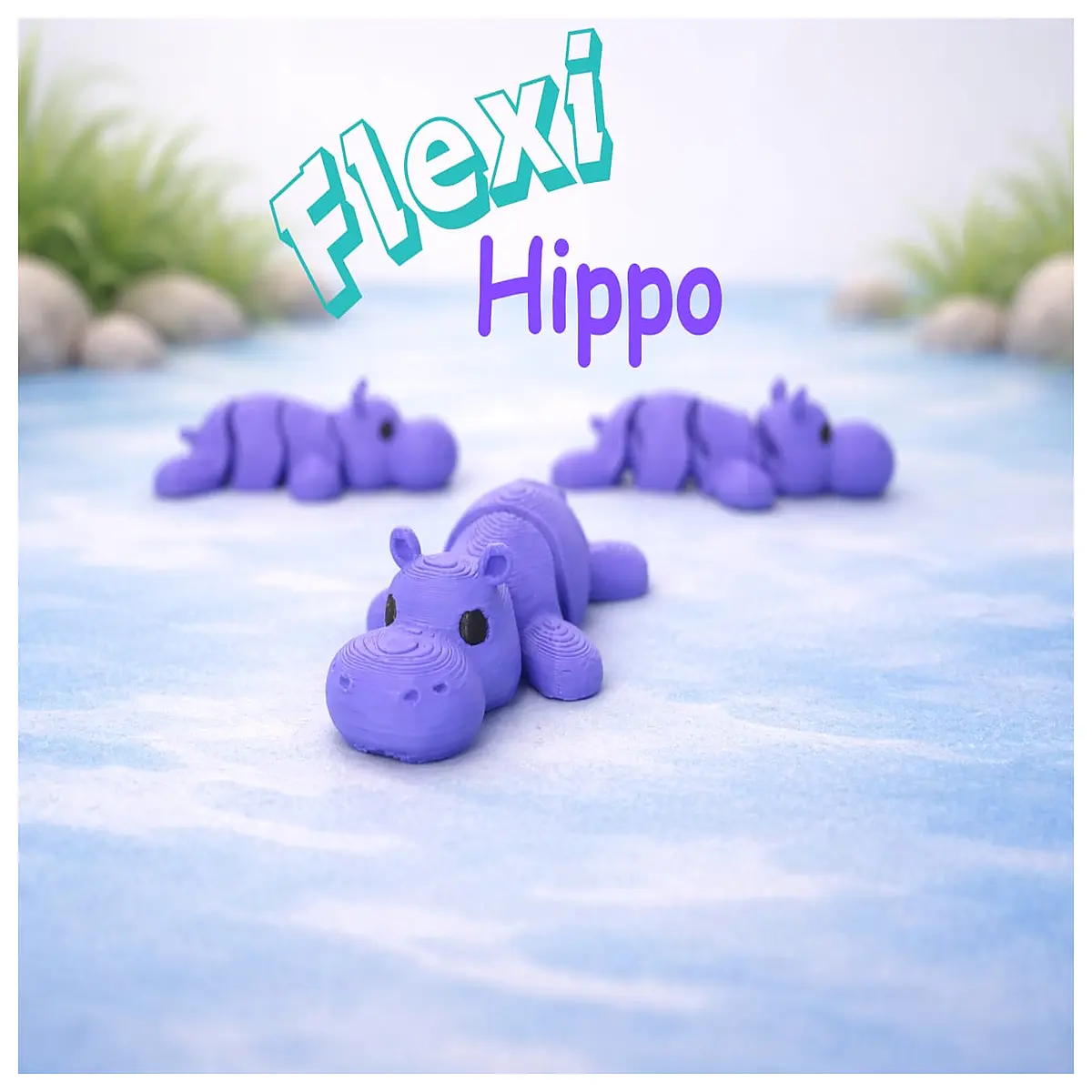 Flexible River Hippo Joint Support Movement Aid Animal Behavior Observation Hippo Activity Accessories Flexible Joints