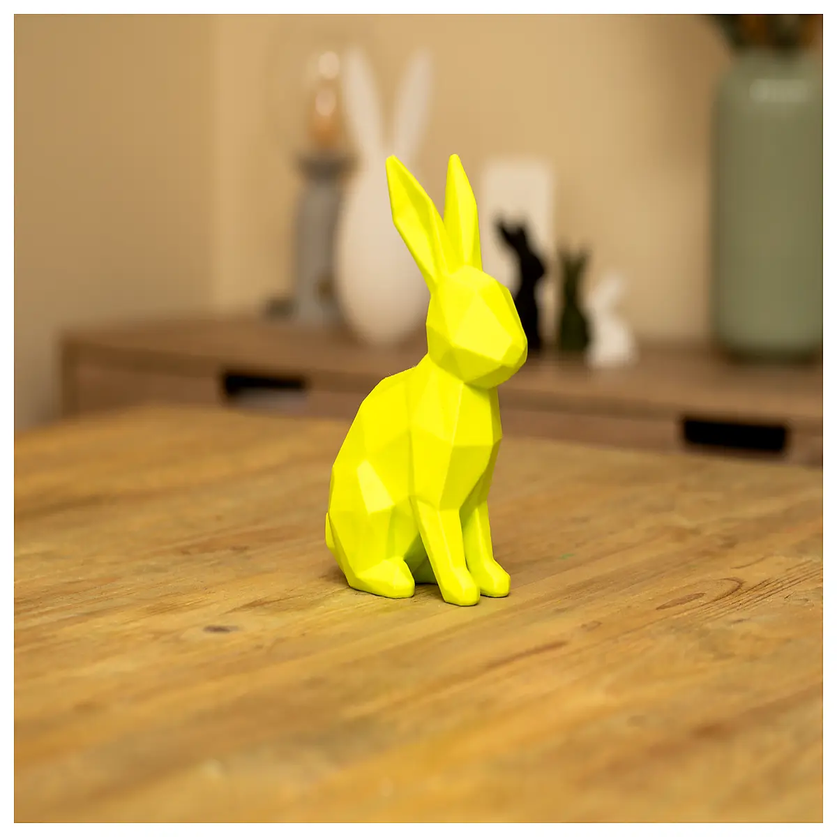 Low Poly Resurrection Bunny Decor Modern Geometric Design Festive Ornament Geometric Rabbit Model