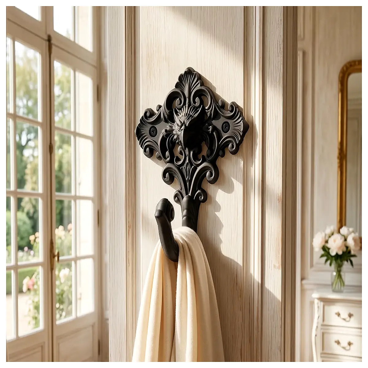 Wall Mounted Hooks Baroque Coat Rack Towel Rack Wall Decor Living Room Bedroom Accessories