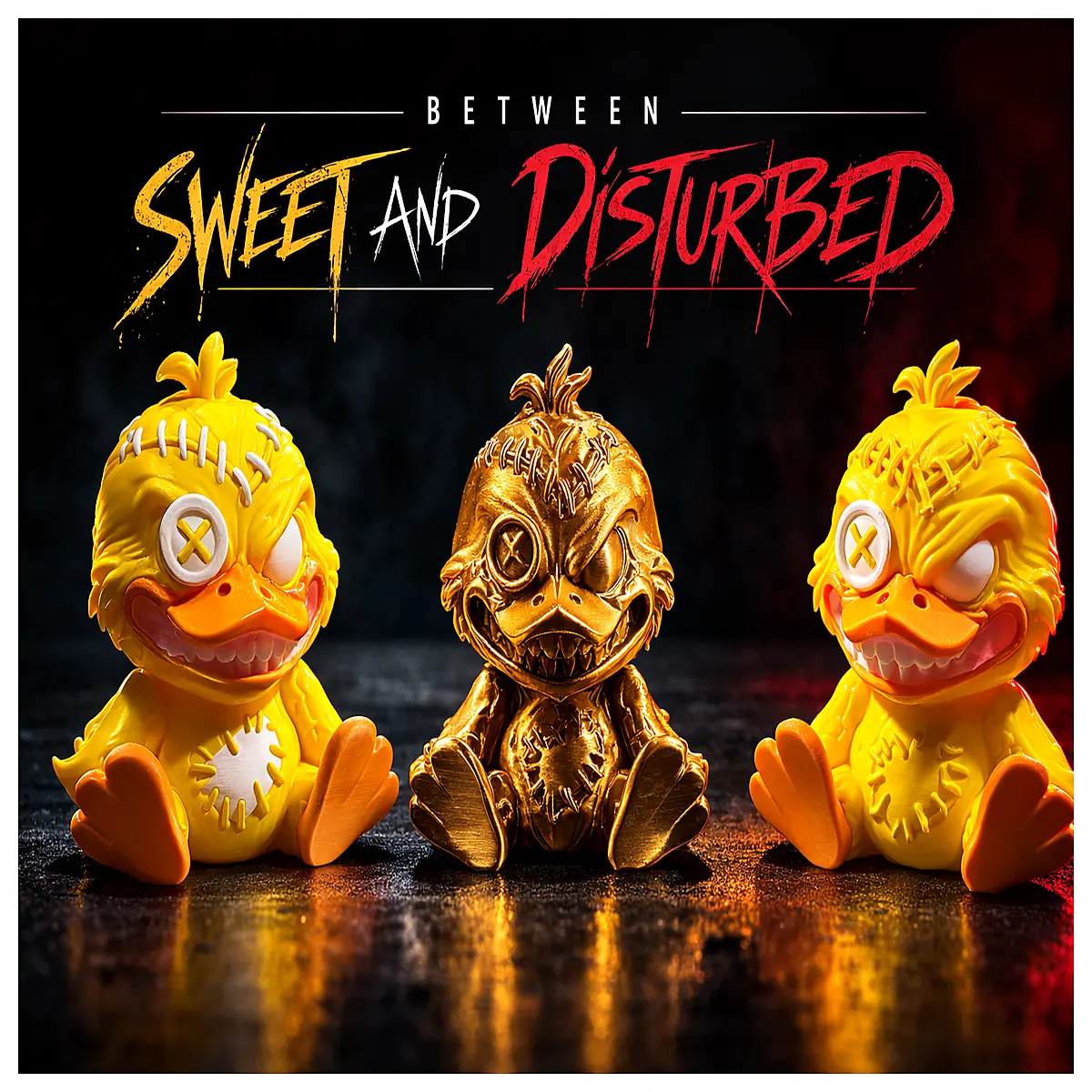 Terrifying Duck Where Sweet Meets Disturbed Duck Toy Horror Art Collectible Odd Decor