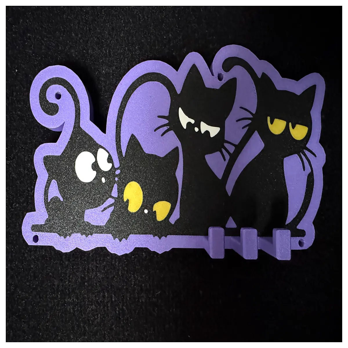 Cat Theme Wall Hooks Creative Cat Wall Decor Key Holder Storage Hanger Home Decoration Accessories
