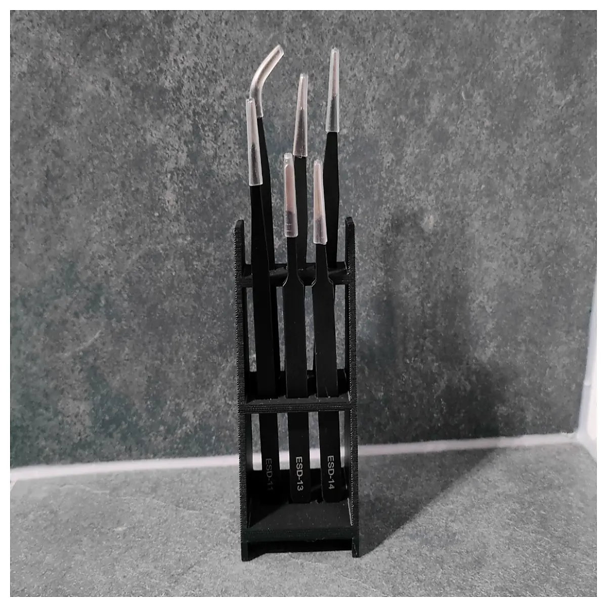 Tweezers Holder 6 Pieces Tweezers Organizer Desk Tool Lab Supplies Clamp Support Stand