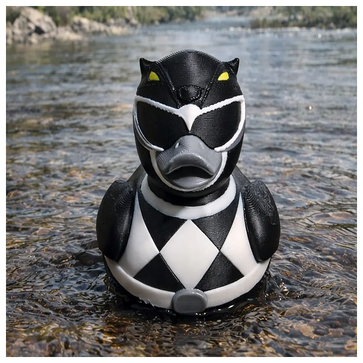 Black Team Duck Model Toy Figure Set Children s Collection Model Assembly Duck Model Team Accessories
