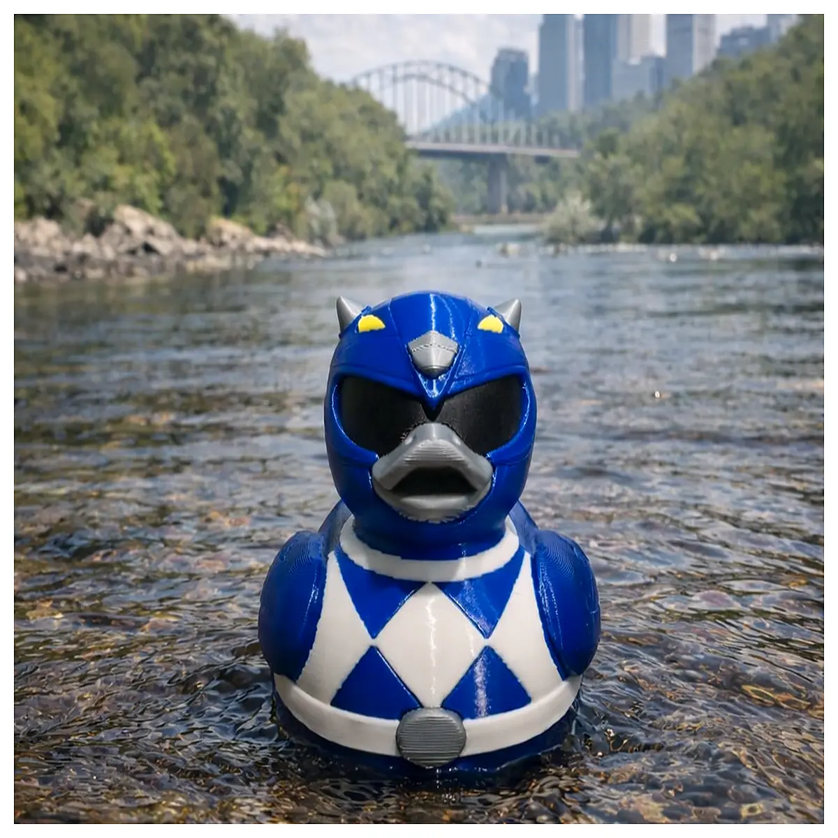 Blue Ranger Duck BILLy Toy Educational Duck for Babies Toddlers Early Learning Bath Toy Fun Animal Figure