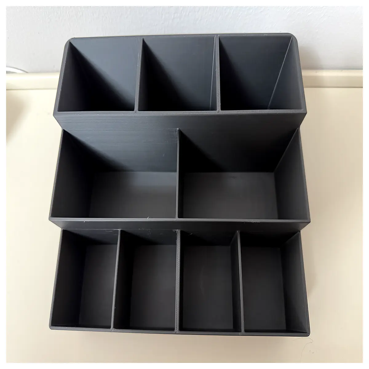 Nine Grid Makeup Organizer Box Desktop Storage Categorized Storage Multi Compartment Cosmetic Case Portable Storage Box