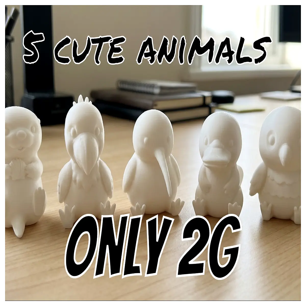 5 Adorable Small Animals 2g Mini Pets Beginner Training Cute Animal Toys Pet Treats