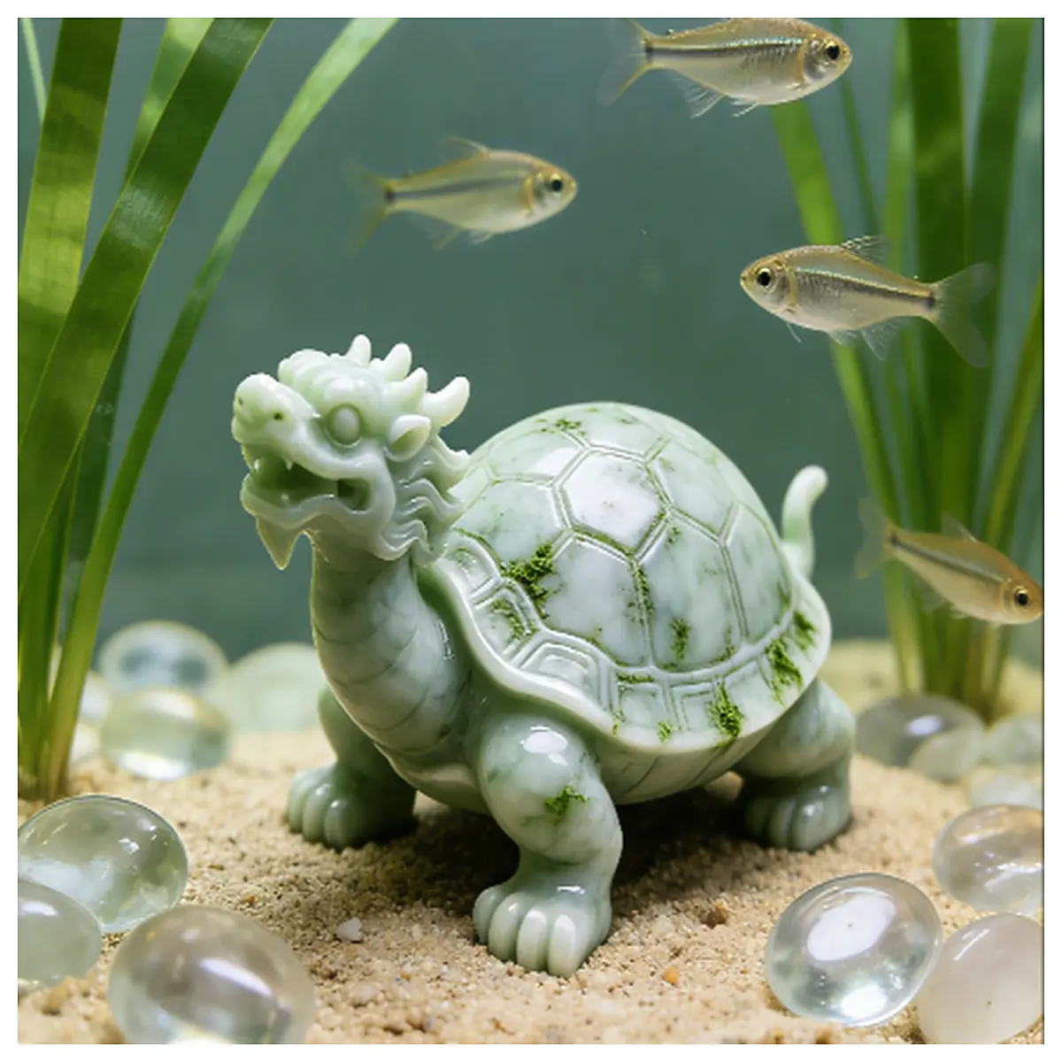 Fish Tank Decoration Zen Stone Figurine Aquarium Ornament Fish Accessories Water Feature Reptile Decoration Fish Tank Decoration