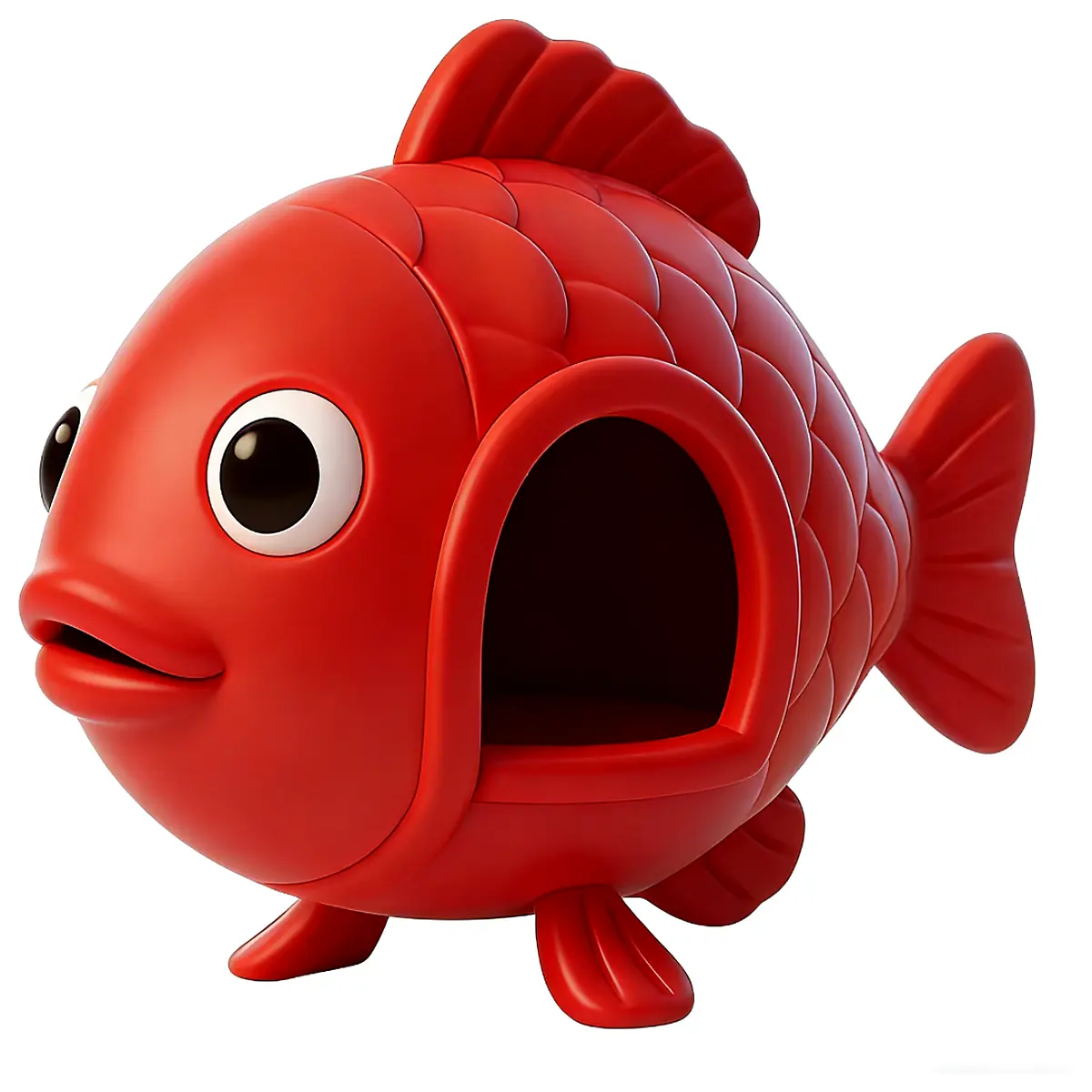Red Fish Hideaway Toy Puzzle Game for Kids Room Indoor Play Small Fish Toy Suitable for Babies Early Education Cognitive Toys