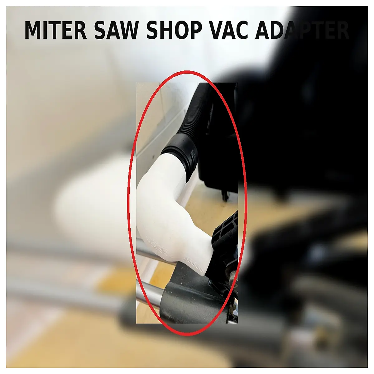 shop vac adapter for craftsman miter saw collection port compatible with wet dry vacuum hose connector