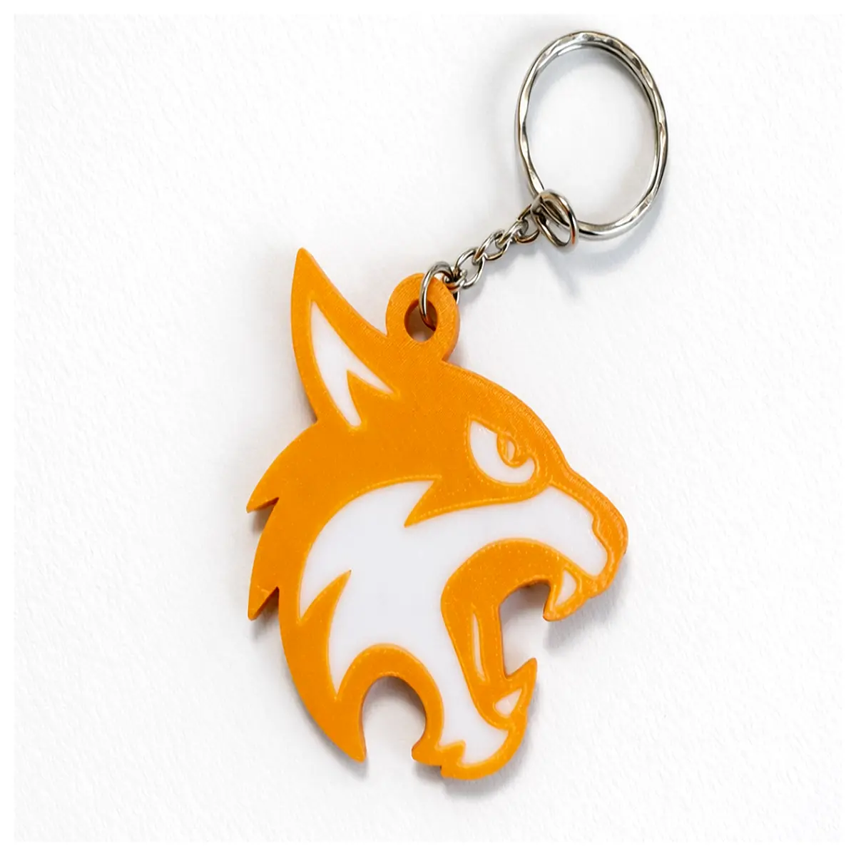 Keychain Feline Plush Figurine Animal Decoration Gift Keyring Forest Animal Souvenir