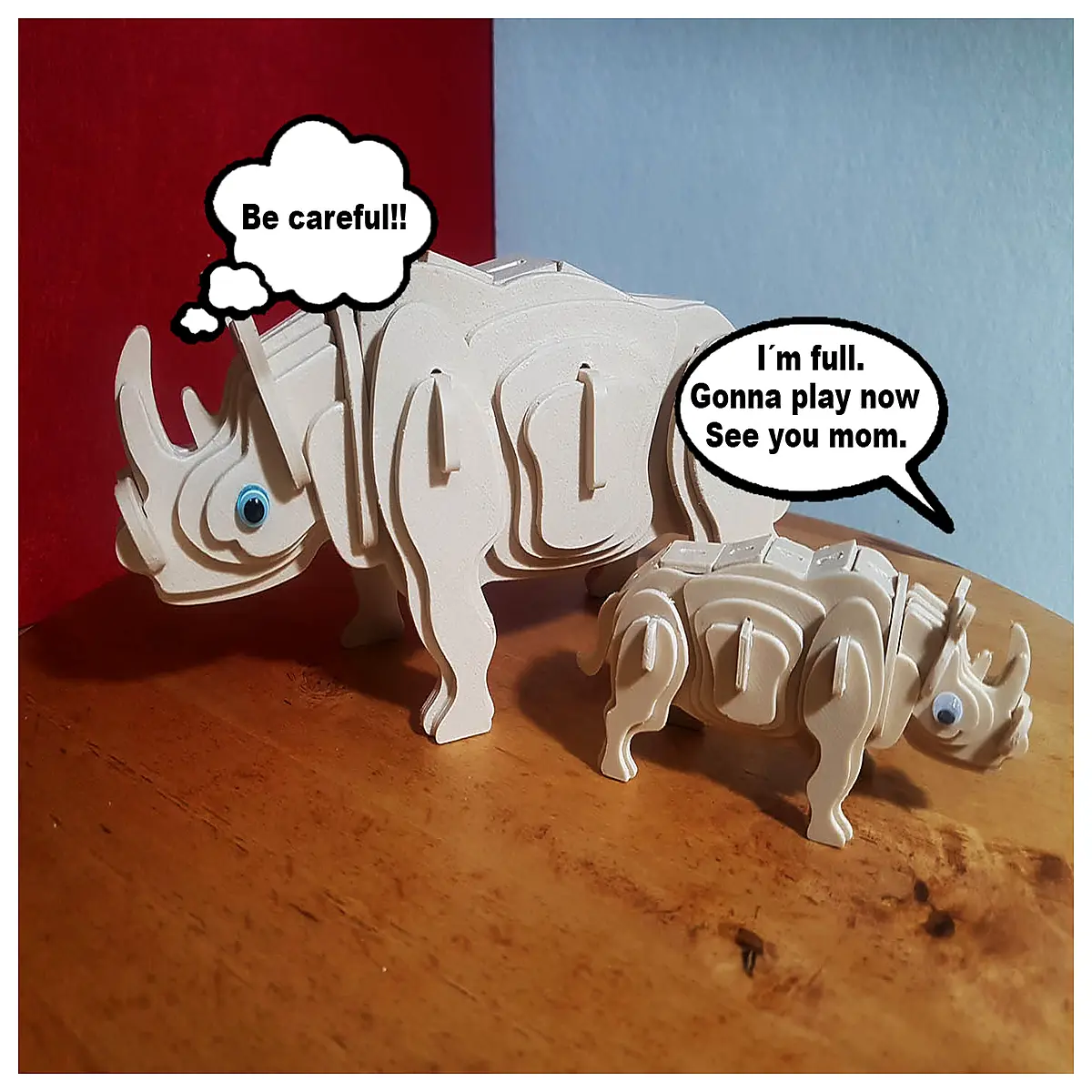rhino jigsaw puzzle for adults kids brain teasers educational animal toys gift