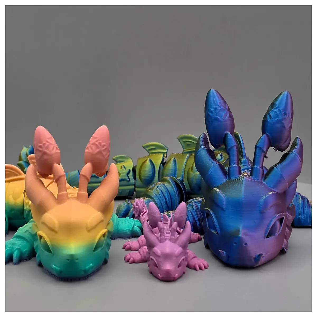 Articulated Easter Dragon Model Toy Fun Kids Puzzle Game Flexible Dragon Figurine Holiday Gift Dragon Toys