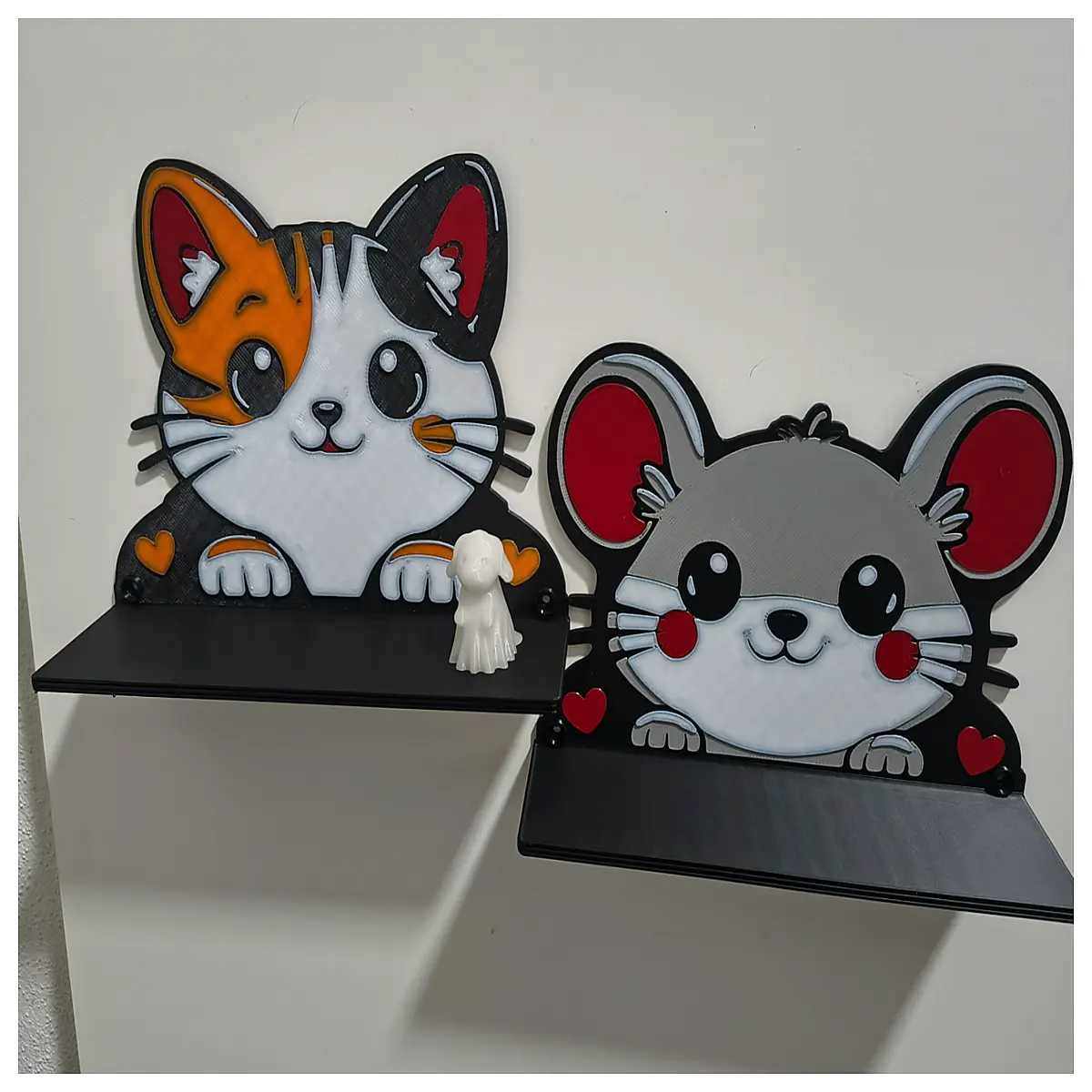 Cat Wall Shelf Cute Nursery Decor Kids Storage Toy Rack Children s Room Organizer Baby Learning Furniture